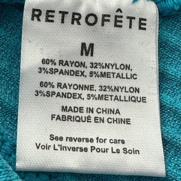 RETROFETE Bandage Mini Skirt Taressa Knit Aqua Blue Mermaid Glam, Size Medium - Picture 11 of 12